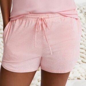 State of Day Women's Shell Printed Pajama Sleep Shorts Pink